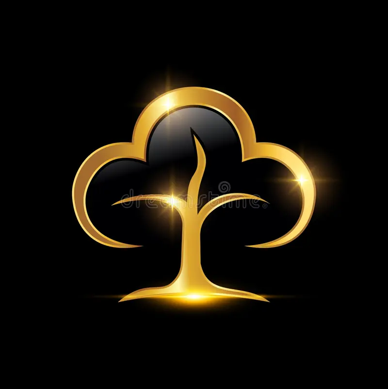 HOME vector illustration golden tree symbol logo sign golden tree symbol logo sign 251657442